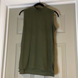 |BR| Women’s Top Mockneck Sleeveless Green Size XS